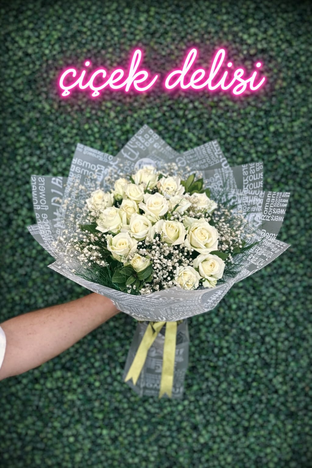 20 li Beyaz G�l Buketi